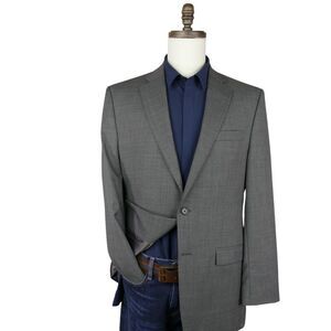 Ralph Lauren Spot Coat Blazer Two Button Mens 42L Gray Sharkskin
